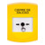 GLR201LD-ES STI Yellow Indoor Only No Cover Key-to-Reset Push Button with LOCKDOWN Label Spanish