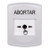 GLR301AB-ES STI White Indoor Only No Cover Key-to-Reset Push Button with ABORT Label Spanish
