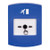 GLR401RM-ES STI Blue Indoor Only No Cover Key-to-Reset Push Button with Running Man Icon Spanish