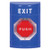 SS2409XT-EN STI Blue No Cover Turn-to-Reset (Illuminated) Stopper Station with EXIT Label English