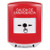 GLR021EX-ES STI Red Indoor Only Shield Key-to-Reset Push Button with EMERGENCY EXIT Label Spanish