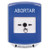 GLR421AB-ES STI Blue Indoor Only Shield Key-to-Reset Push Button with ABORT Label Spanish