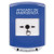 GLR421PO-ES STI Blue Indoor Only Shield Key-to-Reset Push Button with EMERGENCY POWER OFF Label Spanish