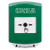 GLR1A1HV-ES STI Green Indoor Only Shield w/ Sound Key-to-Reset Push Button with HVAC SHUT-DOWN Label Spanish