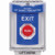 SS2431XT-EN STI Blue Indoor/Outdoor Flush Turn-to-Reset Stopper Station with EXIT Label English