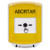 GLR2A1AB-ES STI Yellow Indoor Only Shield w/ Sound Key-to-Reset Push Button with ABORT Label Spanish