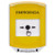 GLR2A1EM-ES STI Yellow Indoor Only Shield w/ Sound Key-to-Reset Push Button with EMERGENCY Label Spanish