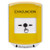 GLR2A1EV-ES STI Yellow Indoor Only Shield w/ Sound Key-to-Reset Push Button with EVACUATION Label Spanish