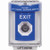 SS2433XT-EN STI Blue Indoor/Outdoor Flush Key-to-Activate Stopper Station with EXIT Label English