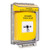 GLR231PX-ES STI Yellow Indoor/Outdoor Low Profile Flush Mount Key-to-Reset Push Button with PUSH TO EXIT Label Spanish