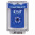 SS2440XT-EN STI Blue Indoor/Outdoor Flush w/ Horn Key-to-Reset Stopper Station with EXIT Label English