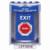 SS2474XT-EN STI Blue Indoor/Outdoor Surface Momentary Stopper Station with EXIT Label English