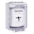 GLR371EM-ES STI White Indoor/Outdoor Low Profile Surface Mount Key-to-Reset Push Button with EMERGENCY Label Spanish