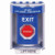 SS2479XT-EN STI Blue Indoor/Outdoor Surface Turn-to-Reset (Illuminated) Stopper Station with EXIT Label English