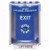 SS2480XT-EN STI Blue Indoor/Outdoor Surface w/ Horn Key-to-Reset Stopper Station with EXIT Label English