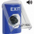 SS24A3XT-EN STI Blue Indoor Only Flush or Surface w/ Horn Key-to-Activate Stopper Station with EXIT Label English