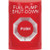 SS2001PS-EN STI Red No Cover Turn-to-Reset Stopper Station with FUEL PUMP SHUT DOWN Label English