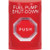 SS2002PS-EN STI Red No Cover Key-to-Reset (Illuminated) Stopper Station with FUEL PUMP SHUT DOWN Label English
