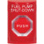 SS2009PS-EN STI Red No Cover Turn-to-Reset (Illuminated) Stopper Station with FUEL PUMP SHUT DOWN Label English