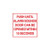 BC1PS Dormakaba RCI 11" W x 10" H Building Code Sign  &#8209; Push Until Alarm Sounds Door Can Be Opened in 15 Second - Printed in Red on Clear Plexiglass - SPANISH