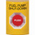 SS2204PS-EN STI Yellow No Cover Momentary Stopper Station with FUEL PUMP SHUT DOWN Label English