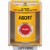 SS2271AB-EN STI Yellow Indoor/Outdoor Surface Turn-to-Reset Stopper Station with ABORT Label English