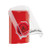 SS2026NT-ES STI Red Indoor Only Flush or Surface Momentary (Illuminated) with Red Lens Stopper Station with No Text Label Spanish