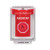 SS2037AB-ES STI Red Indoor/Outdoor Flush Weather Resistant Momentary (Illuminated) with Red Lens Stopper Station with ABORT Label Spanish