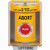 SS2274AB-EN STI Yellow Indoor/Outdoor Surface Momentary Stopper Station with ABORT Label English