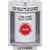 SS2371PS-EN STI White Indoor/Outdoor Surface Turn-to-Reset Stopper Station with FUEL PUMP SHUT DOWN Label English