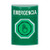 SS2107EM-ES STI Green No Cover Weather Resistant Momentary (Illuminated) with Green Lens Stopper Station with EMERGENCY Label Spanish