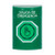 SS2107EX-ES STI Green No Cover Weather Resistant Momentary (Illuminated) with Green Lens Stopper Station with EMERGENCY EXIT Label Spanish