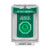 SS2137EX-ES STI Green Indoor/Outdoor Flush Weather Resistant Momentary (Illuminated) with Green Lens Stopper Station with EMERGENCY EXIT Label Spanish