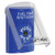 SS2420PS-EN STI Blue Indoor Only Flush or Surface Key-to-Reset Stopper Station with FUEL PUMP SHUT DOWN Label English