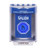 SS2486XT-ES STI Blue Indoor/Outdoor Surface w/ Horn Momentary (Illuminated) with Blue Lens Stopper Station with EXIT Label Spanish