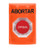 SS2504AB-ES STI Orange No Cover Momentary Stopper Station with ABORT Label Spanish