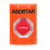 SS2505AB-ES STI Orange No Cover Momentary (Illuminated) Stopper Station with ABORT Label Spanish