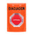 SS2508EV-ES STI Orange No Cover Pneumatic (Illuminated) Stopper Station with EVACUATION Label Spanish