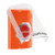 SS2521NT-ES STI Orange Indoor Only Flush or Surface Turn-to-Reset Stopper Station with No Text Label Spanish