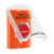 SS2522ES-ES STI Orange Indoor Only Flush or Surface Key-to-Reset (Illuminated) Stopper Station with EMERGENCY STOP Label Spanish