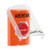 SS2525AB-ES STI Orange Indoor Only Flush or Surface Momentary (Illuminated) Stopper Station with ABORT Label Spanish