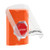 SS2528NT-ES STI Orange Indoor Only Flush or Surface Pneumatic (Illuminated) Stopper Station with No Text Label Spanish