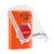 SS2529ZA-ES STI Orange Indoor Only Flush or Surface Turn-to-Reset (Illuminated) Stopper Station with Non-Returnable Custom Text Label Spanish