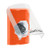 SS25A3NT-ES STI Orange Indoor Only Flush or Surface w/ Horn Key-to-Activate Stopper Station with No Text Label Spanish