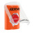 SS25A5AB-ES STI Orange Indoor Only Flush or Surface w/ Horn Momentary (Illuminated) Stopper Station with ABORT Label Spanish