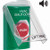 SS21A1HV-EN STI Green Indoor Only Flush or Surface w/ Horn Turn-to-Reset Stopper Station with HVAC SHUT DOWN Label English