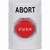 SS2302AB-EN STI White No Cover Key-to-Reset (Illuminated) Stopper Station with ABORT Label English