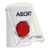 SS2325AB-EN STI White Indoor Only Flush or Surface Momentary (Illuminated) Stopper Station with ABORT Label English