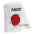 SS2329AB-EN STI White Indoor Only Flush or Surface Turn-to-Reset (Illuminated) Stopper Station with ABORT Label English