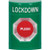 SS2101LD-EN STI Green No Cover Turn-to-Reset Stopper Station with LOCKDOWN Label English